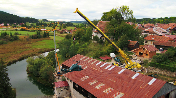 Suivi de chantier d'installation d'une turbine hydraulique en bourgogne franche-comté