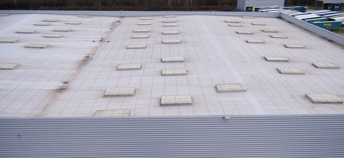 Inspection de toiture industrielle